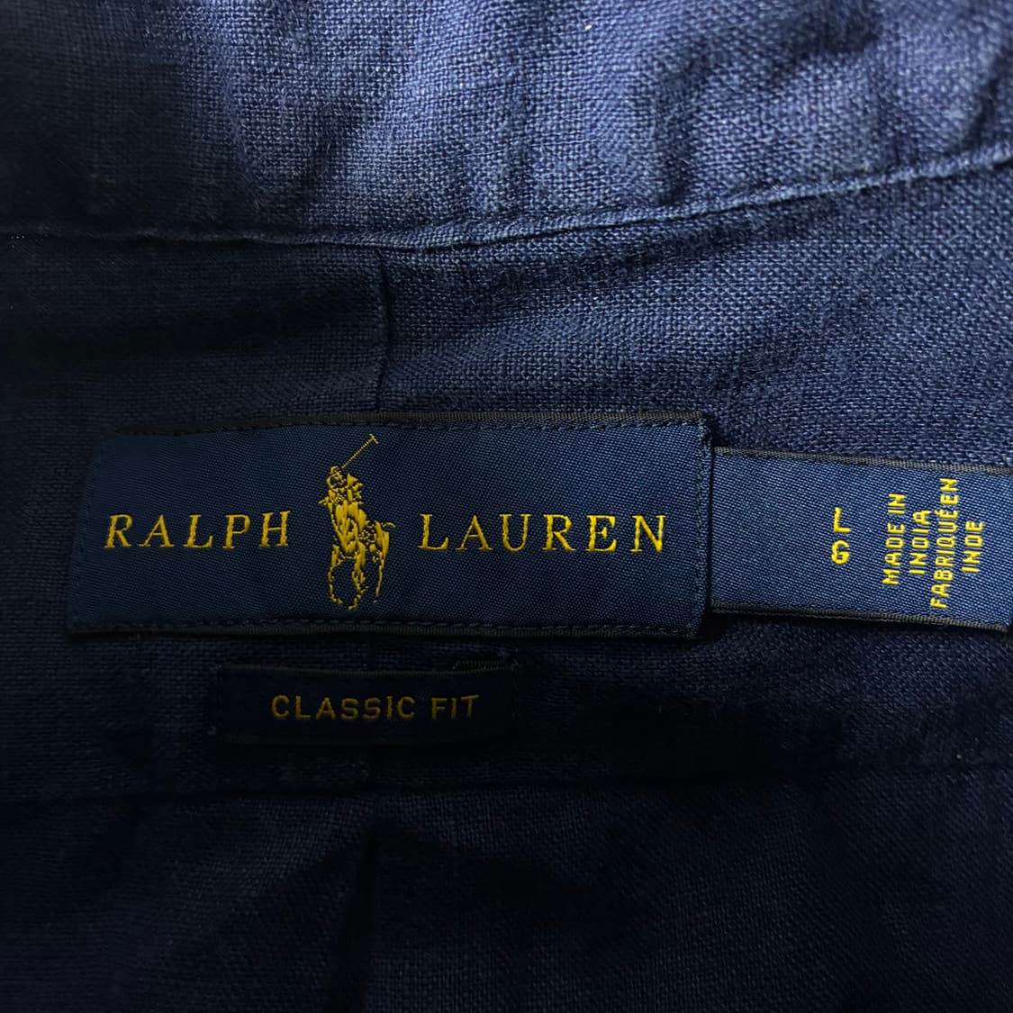 Polo 폴로 랄프로렌 네이비 린넨 셔츠 상품이미지4