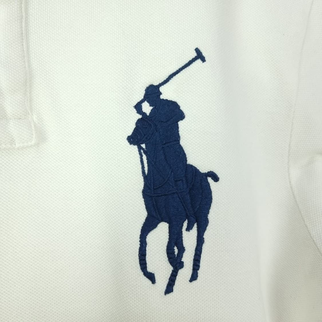 [폴로 랄프로렌] 빅포니 로고 자수 긴팔 카라티 화이트 M18694 상품이미지7