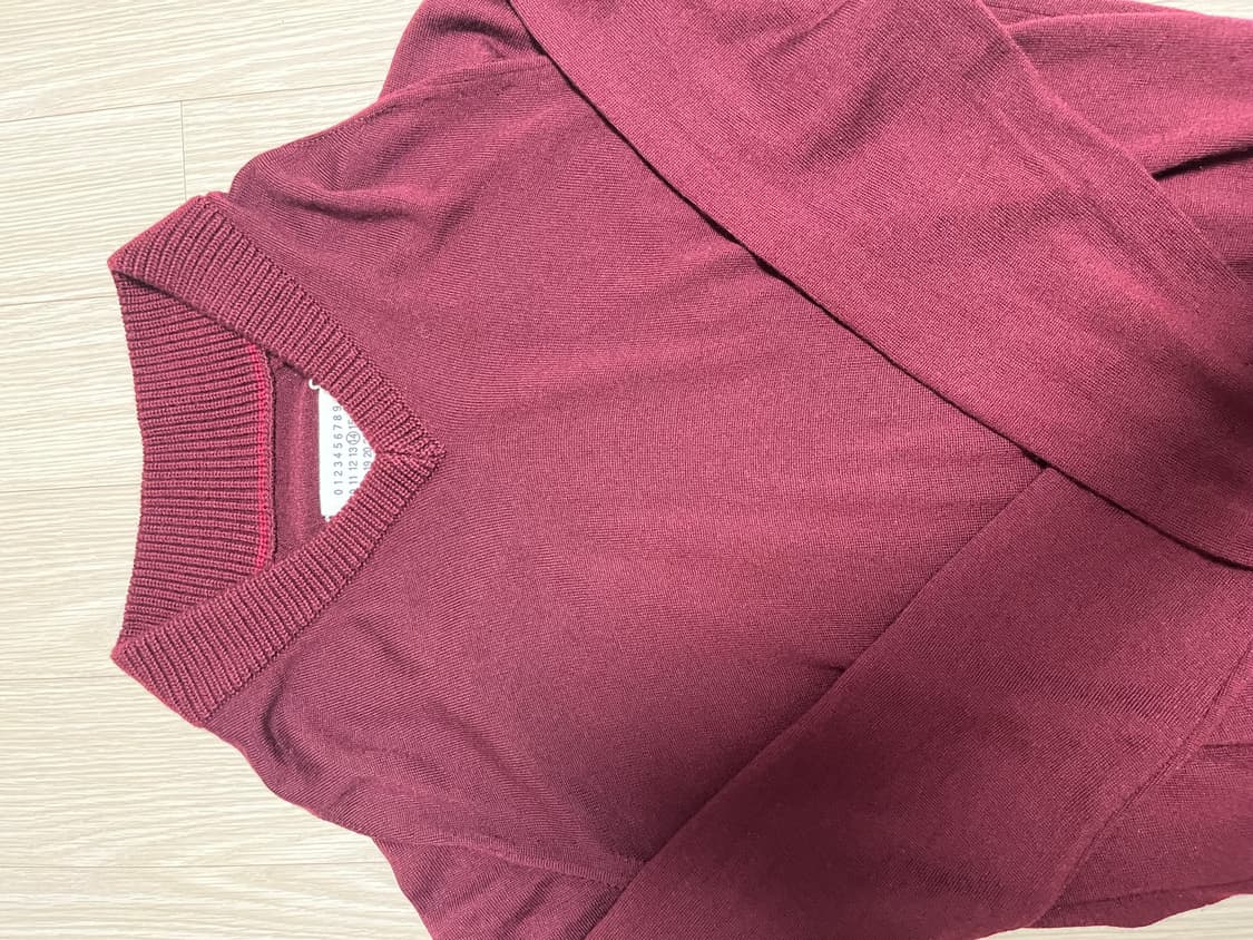 마르지엘라 버건디 니트 상품이미지2