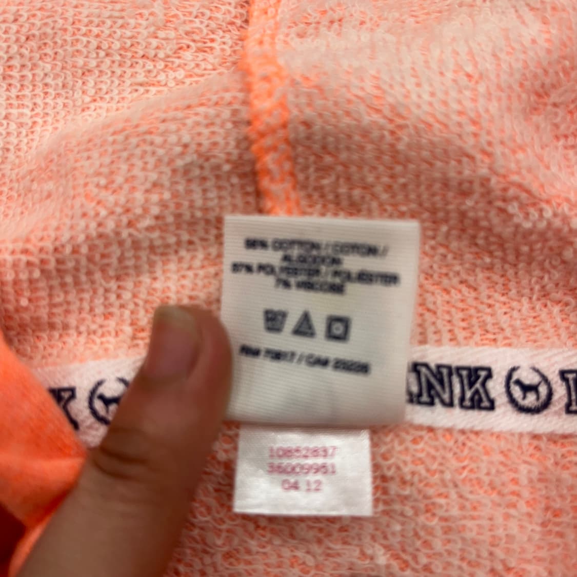 XS 핑크 X 빅토리아시크릿 후드집업 상품이미지5