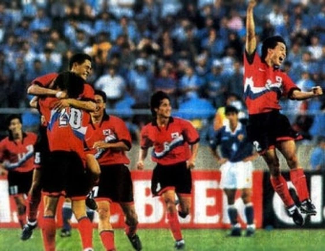 96/98 대한민국 국가대표 축구 복원유니폼 (유상철마킹) 상품이미지4