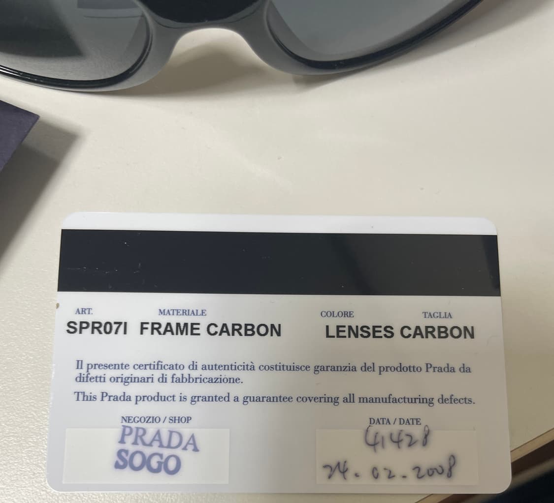 프라다 06ss 선글라스 보증카드 포함 상품이미지4