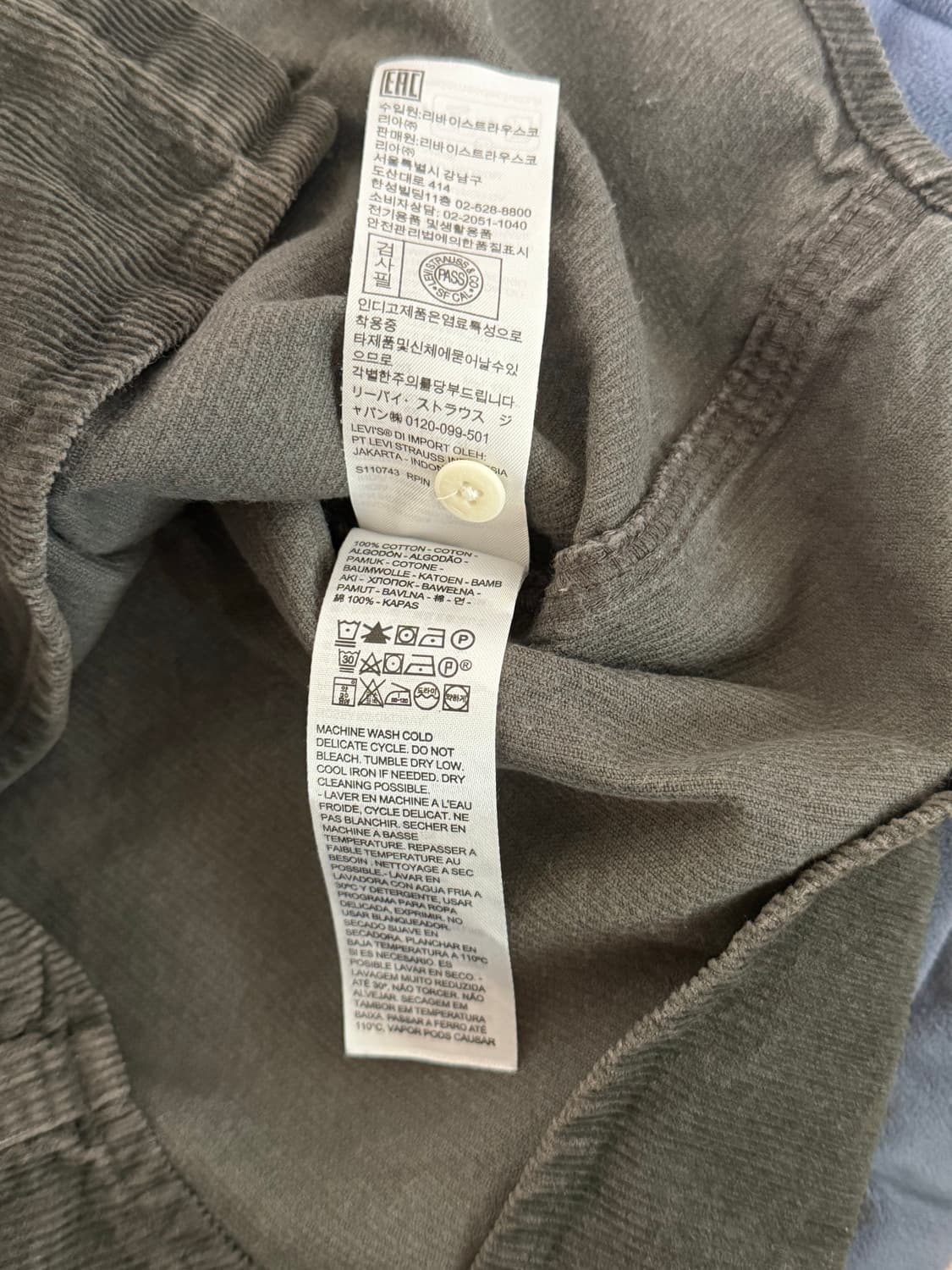 (S)리바이스 코듀로이 웨스턴 셔츠 상품이미지7