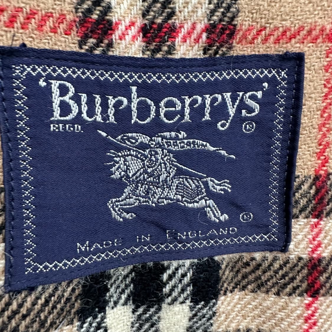 100 버버리 여자 루즈핏 울 블루종 자켓 상품이미지4