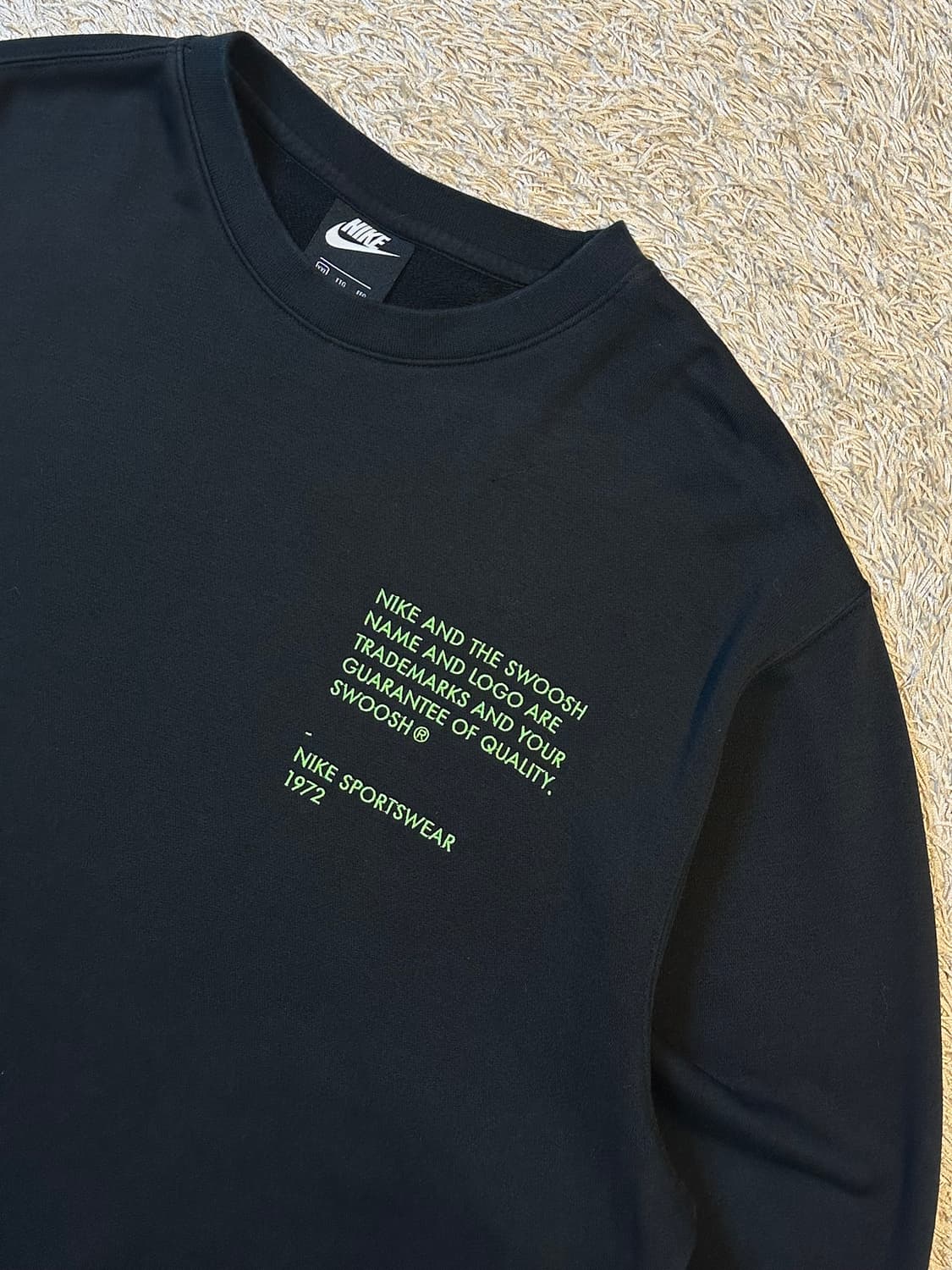 나이키 NIKE 더블 스우시 맨투맨 블랙 상품이미지2
