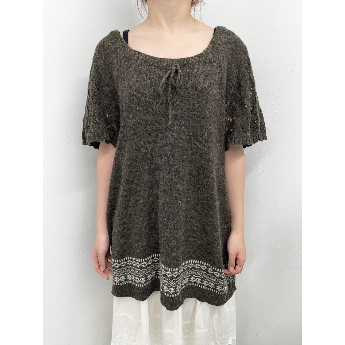 모리 노르딕 하프 니트 상품이미지1