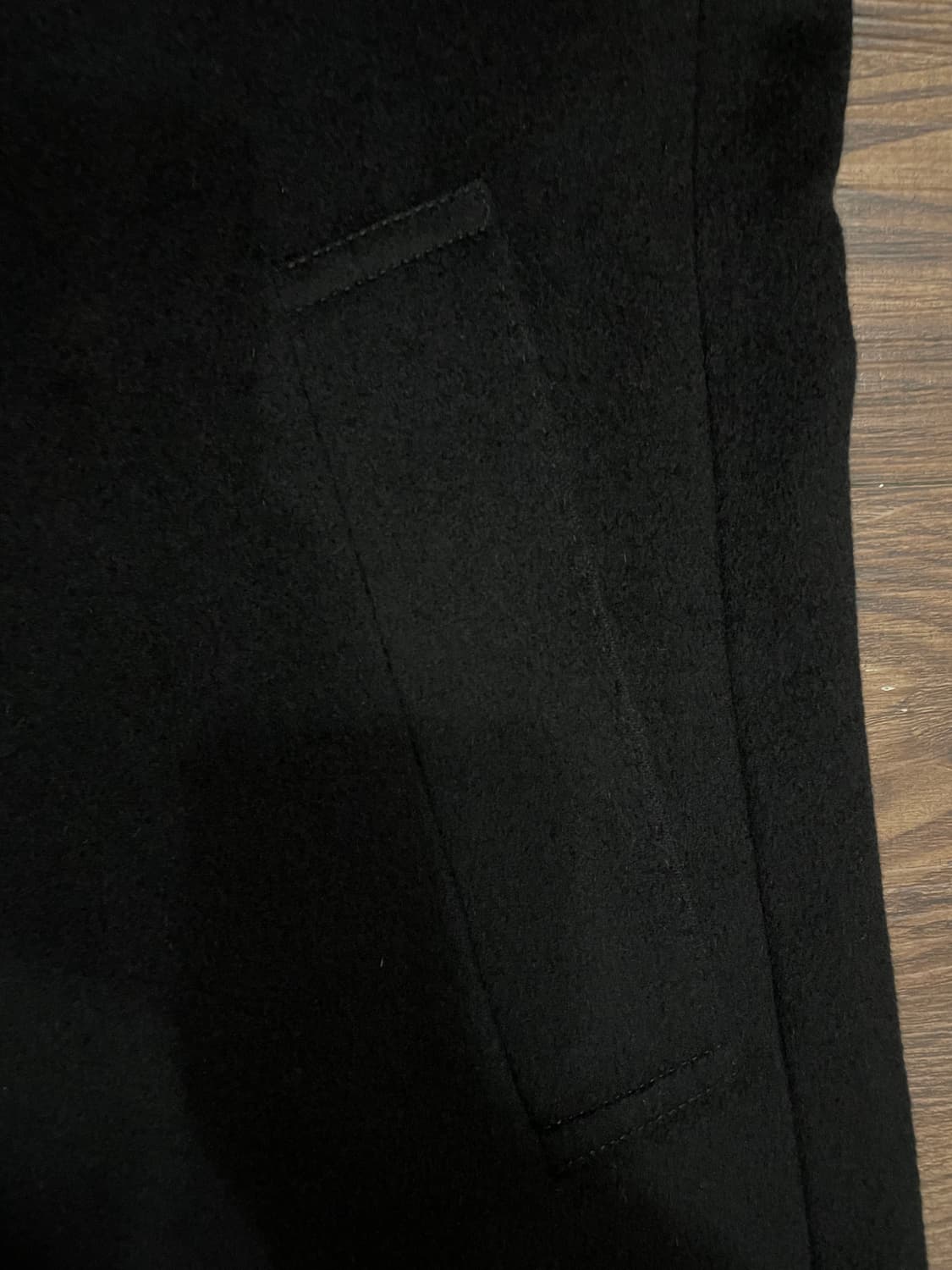 줄리아노 그로쏘니 울 캐시미어 앙고라 코트 블랙 상품이미지5