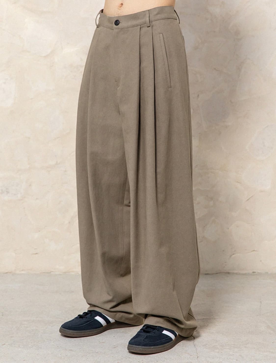 비긴202 워시드 코튼 도비팬츠 워시드베이지 3 상품이미지1