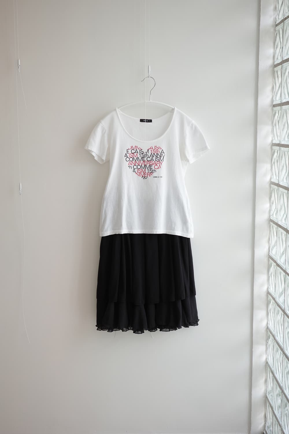 COMME CA ISM white graphic heart tee 상품이미지7
