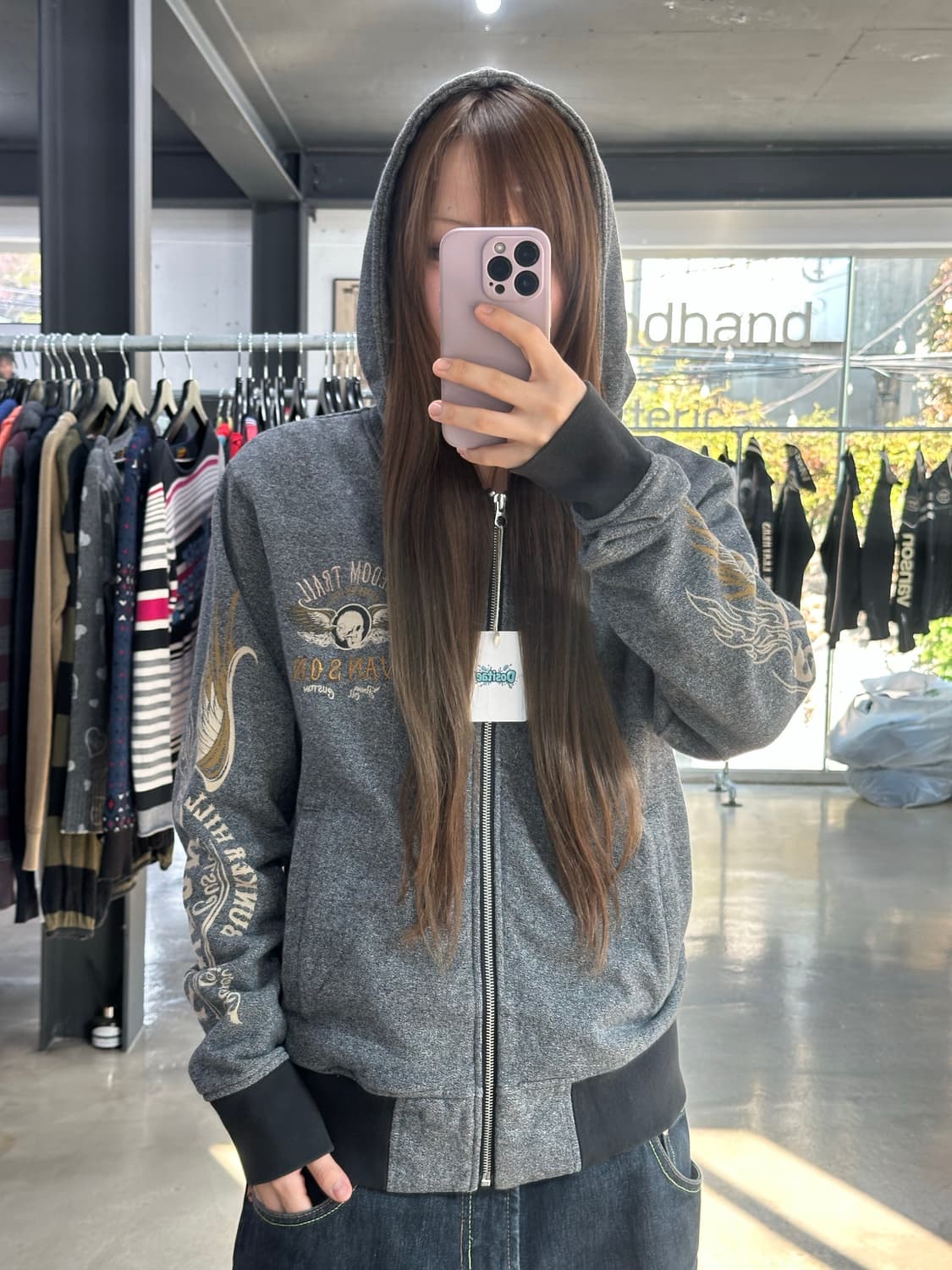 벤슨 벙커힐 스컬윙 후드집업 상품이미지3