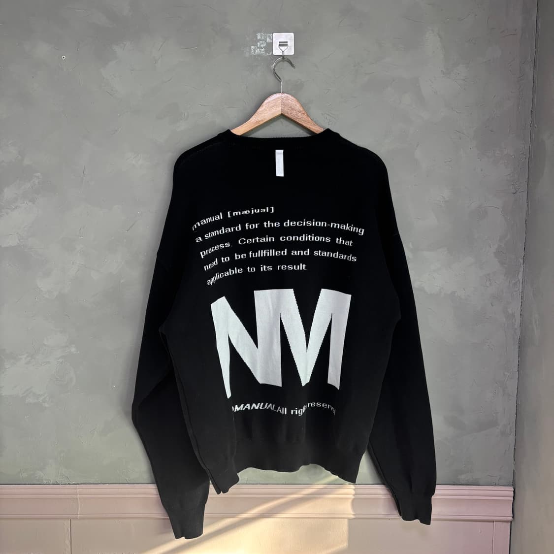 노메뉴얼 자카드 코튼 니트 상품이미지4