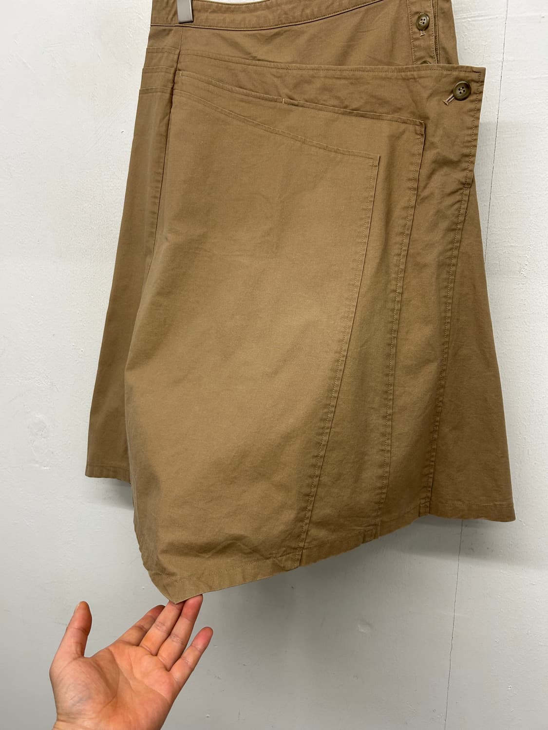 츠모리 치사토 비대칭 코튼 스커트 상품이미지3