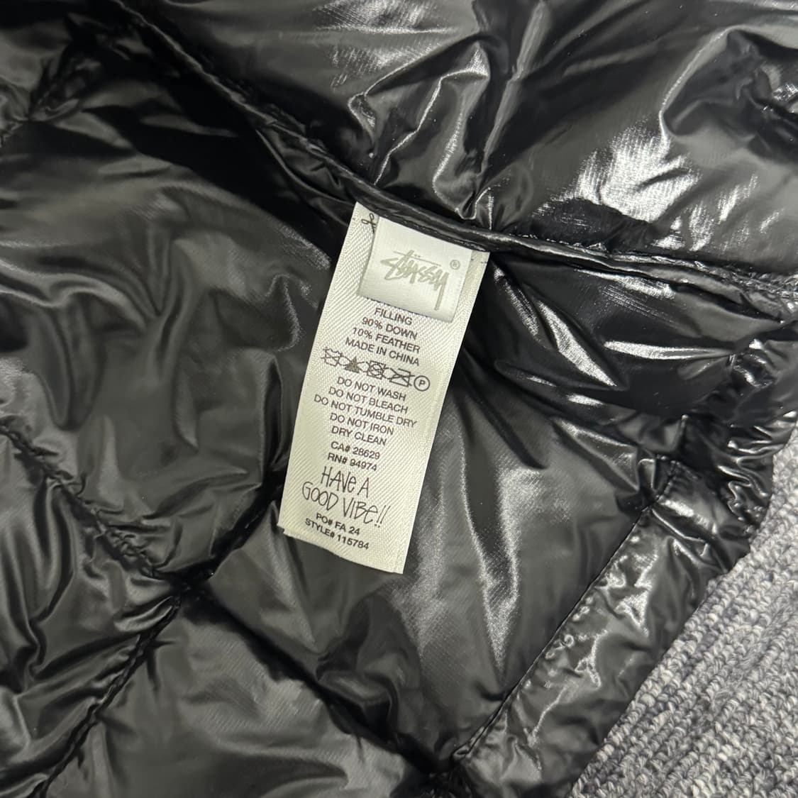 스투시 미드웨이트 퍼퍼 블랙 XL 상품이미지4