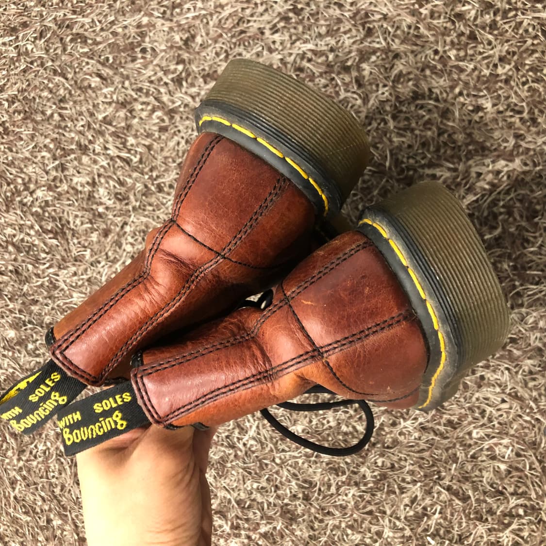 닥터마틴 브라운 워커 부츠 상품이미지3