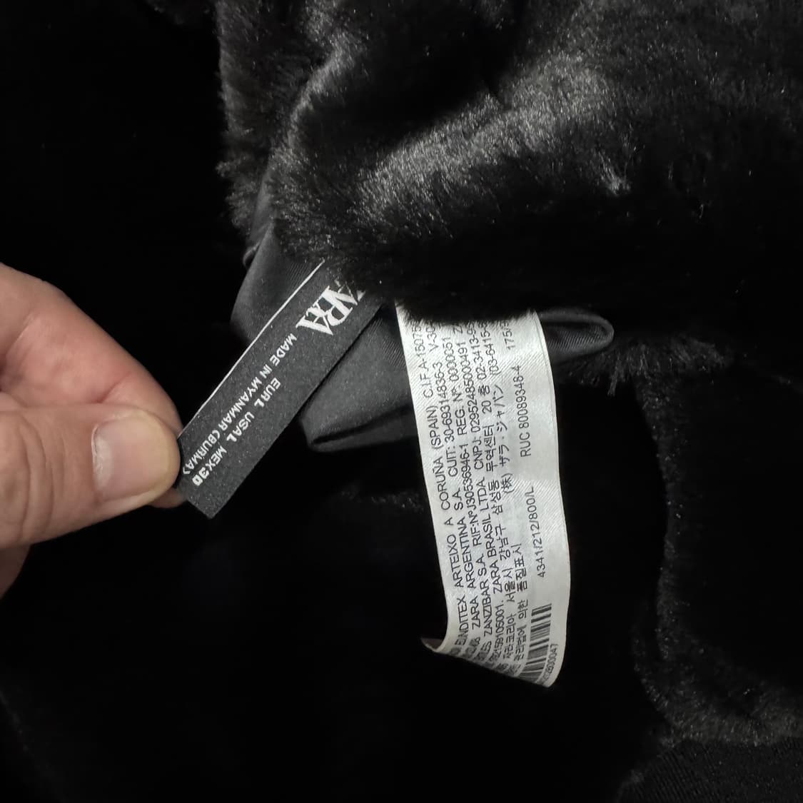 자라 리버시블 항공 점퍼 퍼 크롭 후드집업 상품이미지7