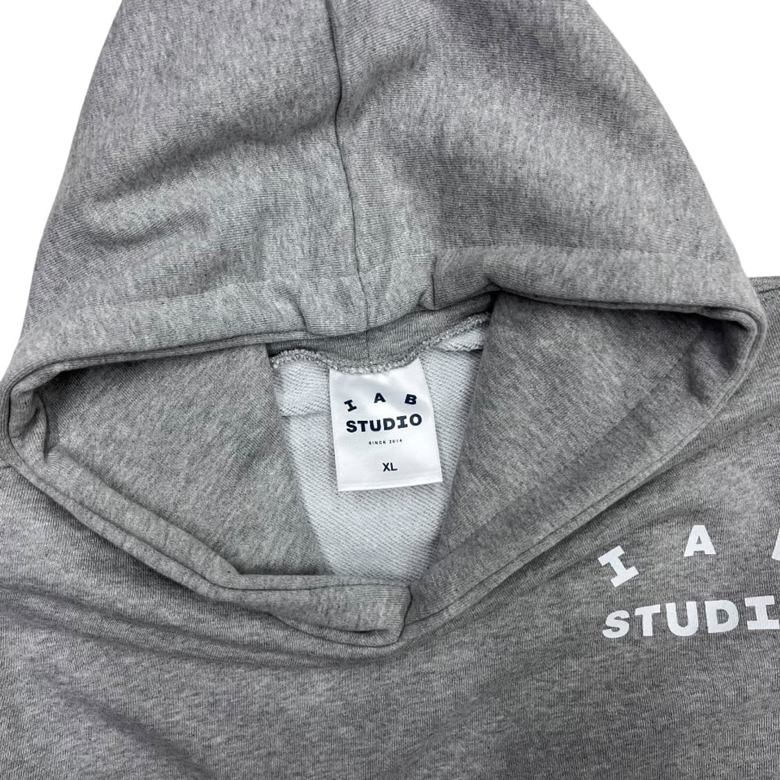 아이앱스튜디오 화이트 로고 그레이 후드 XL 상품이미지6