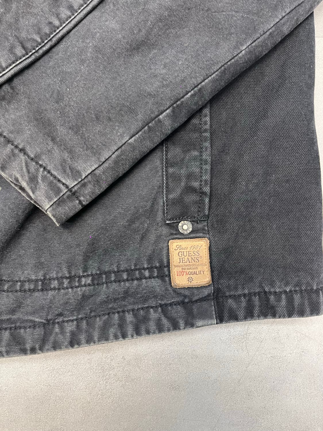 Guess black rider jean jacket 상품이미지3