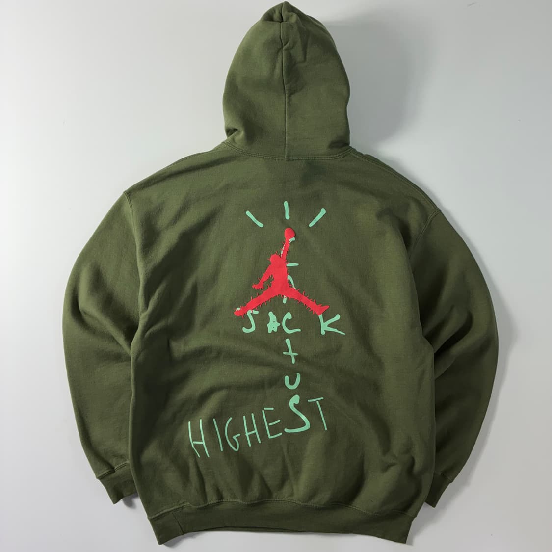 Nike x scott  나이키 x 트래비스스캇 역스우시 올리브 후드티  상품이미지2