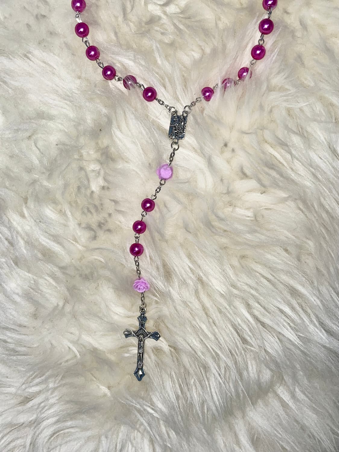 로즈 로자리오 네크리스 상품이미지5