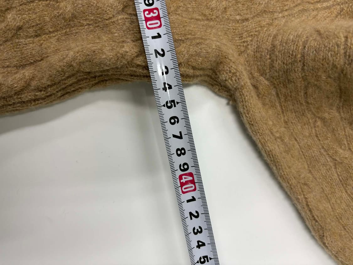 폴로 랄프로렌 울 캐시미어 신형 핀터깔 베이지 케이블 걸즈 크루넥 니트( 상품이미지6