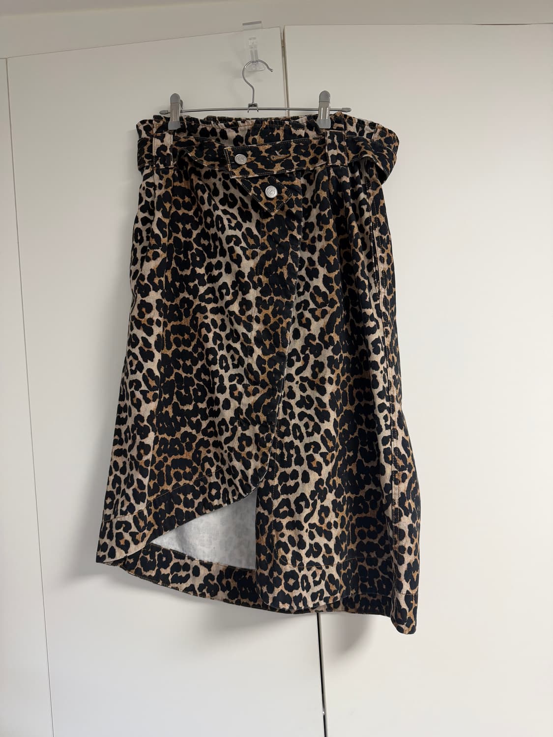 Ganni 레오파드 스커트 상품이미지4