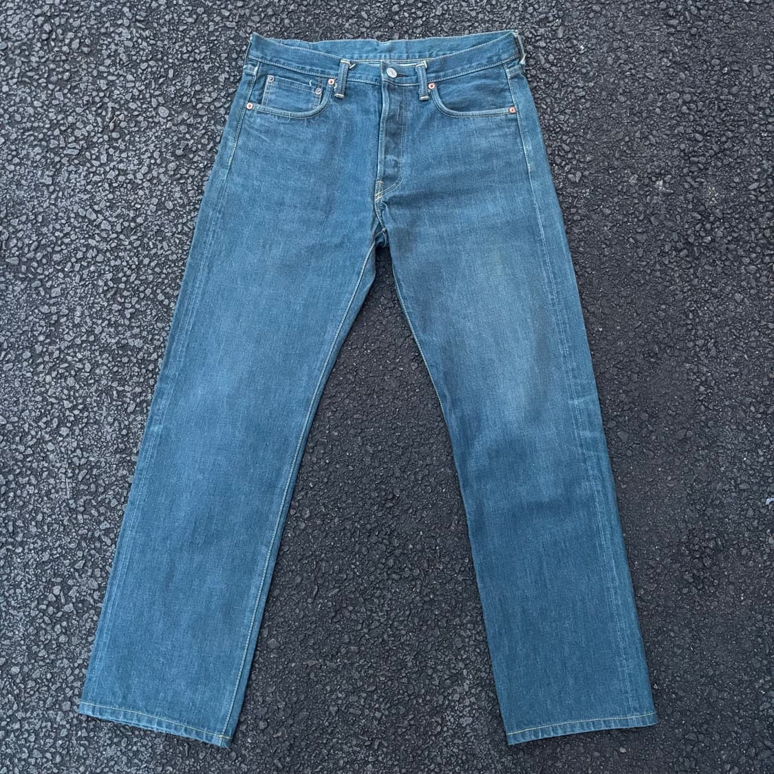 일본 타블로이드 뉴스 셀비지 데님 팬츠 상품이미지4