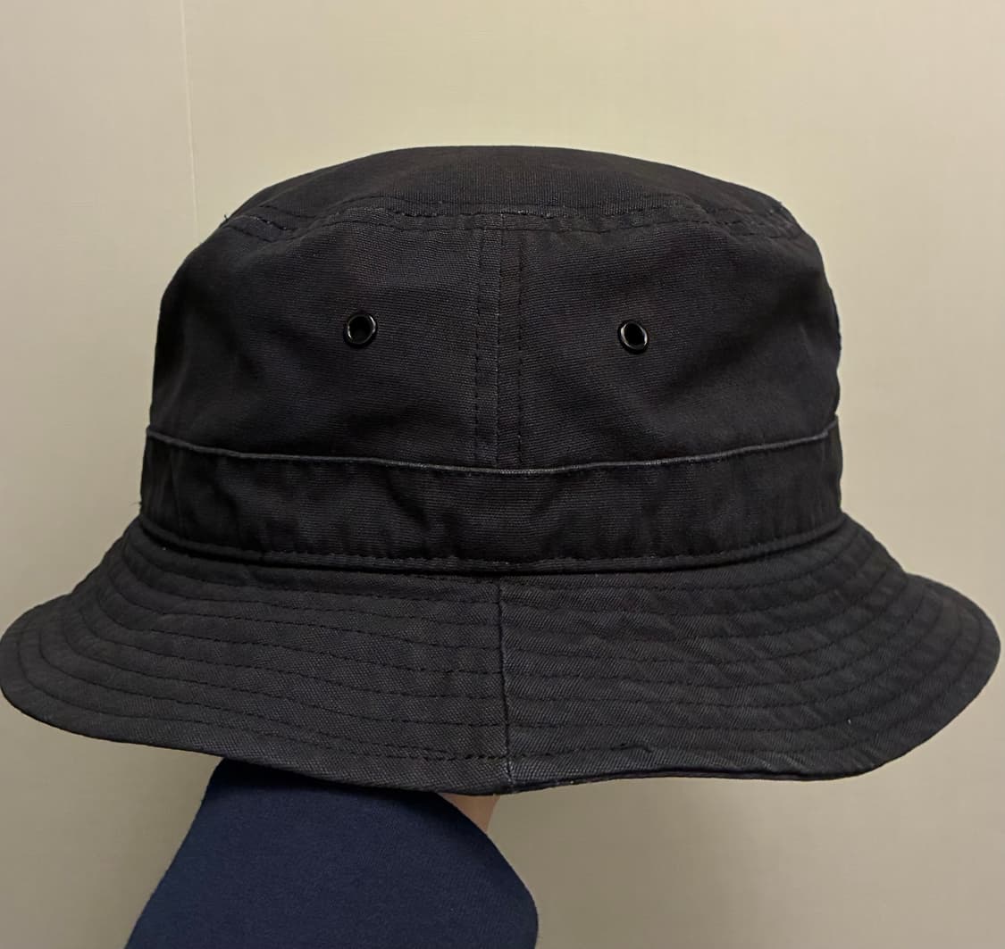 (M~L)칼하트 Wip 코튼 워치 버킷햇 블랙 워시드 상품이미지3