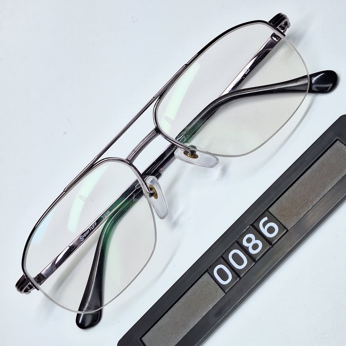일본제 티타늄 이온도금 반무테 안경테 SuperTUFF 7216 비즈니스 상품이미지1