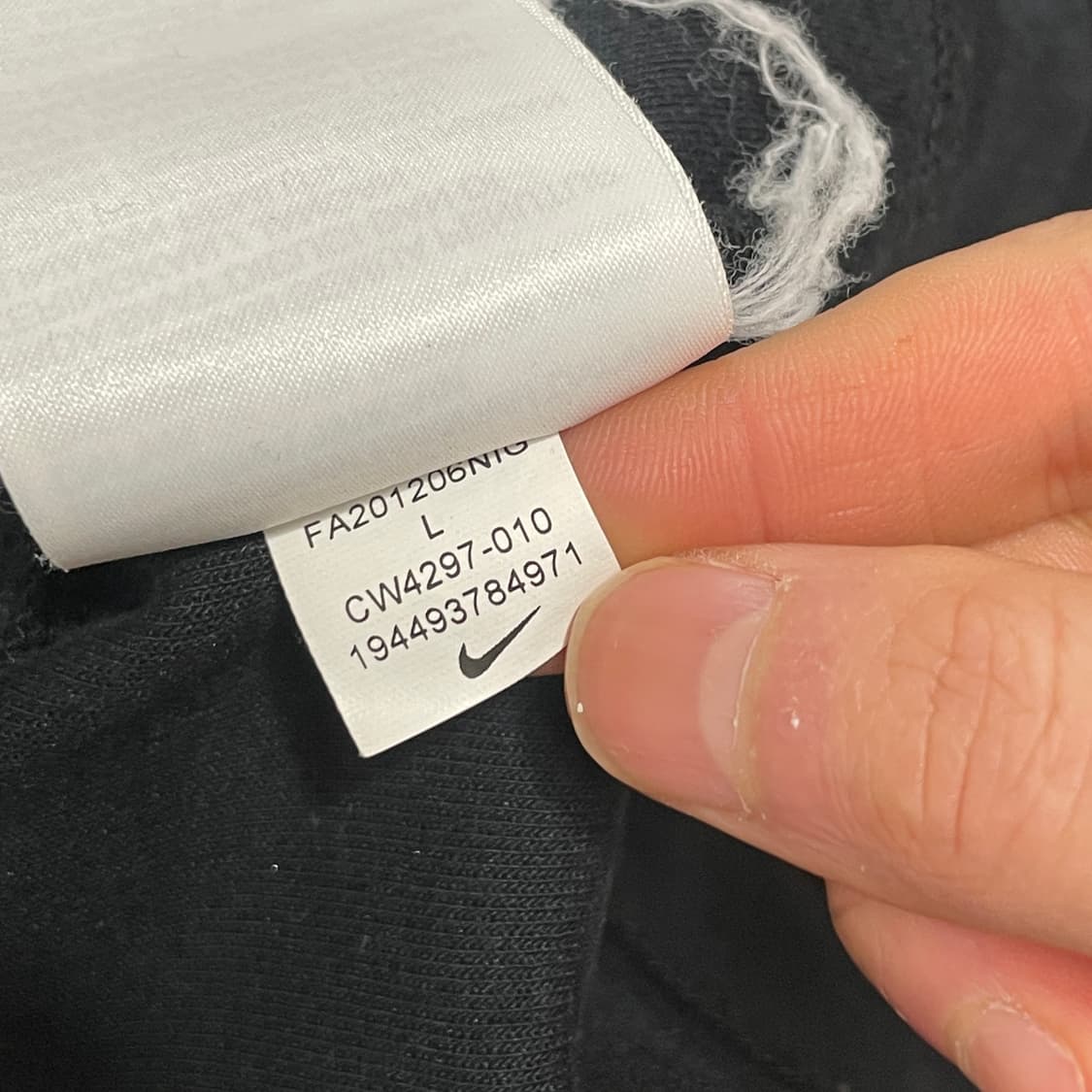 나이키 스펠로고 테크팩 블랙 집업 져지 남성L 상품이미지5