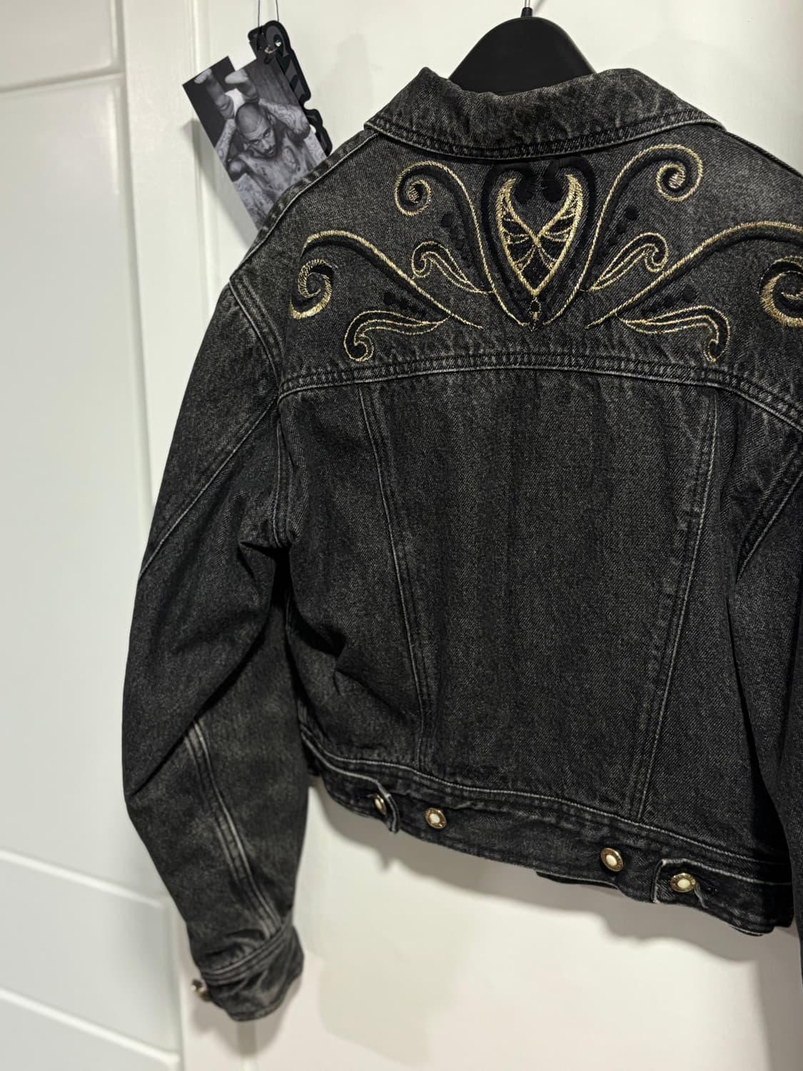 베르사체 빈티지 블랙 워싱자켓  상품이미지6