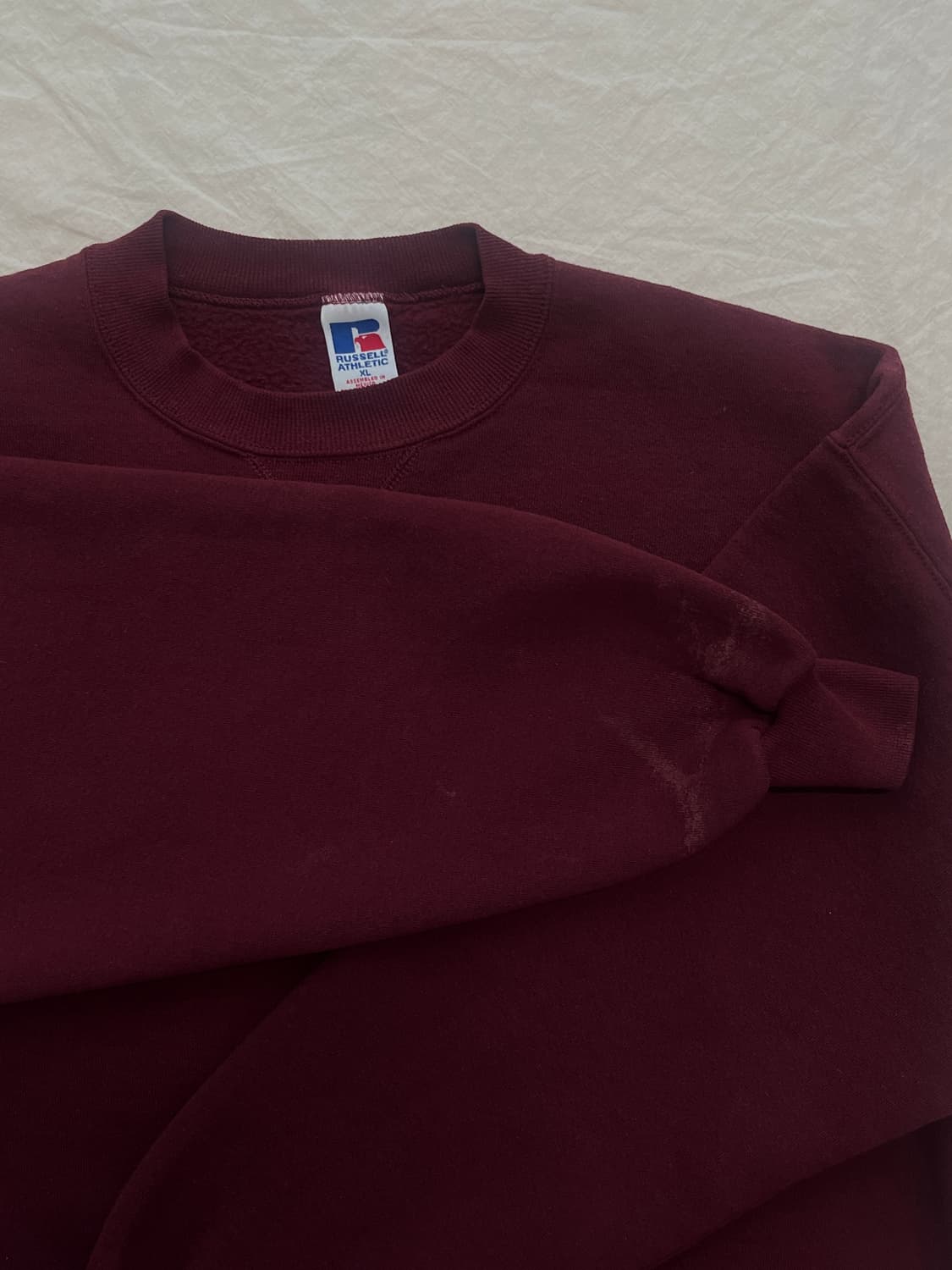 90's Russell 러셀 Sweatshirt Burgundy 상품이미지2