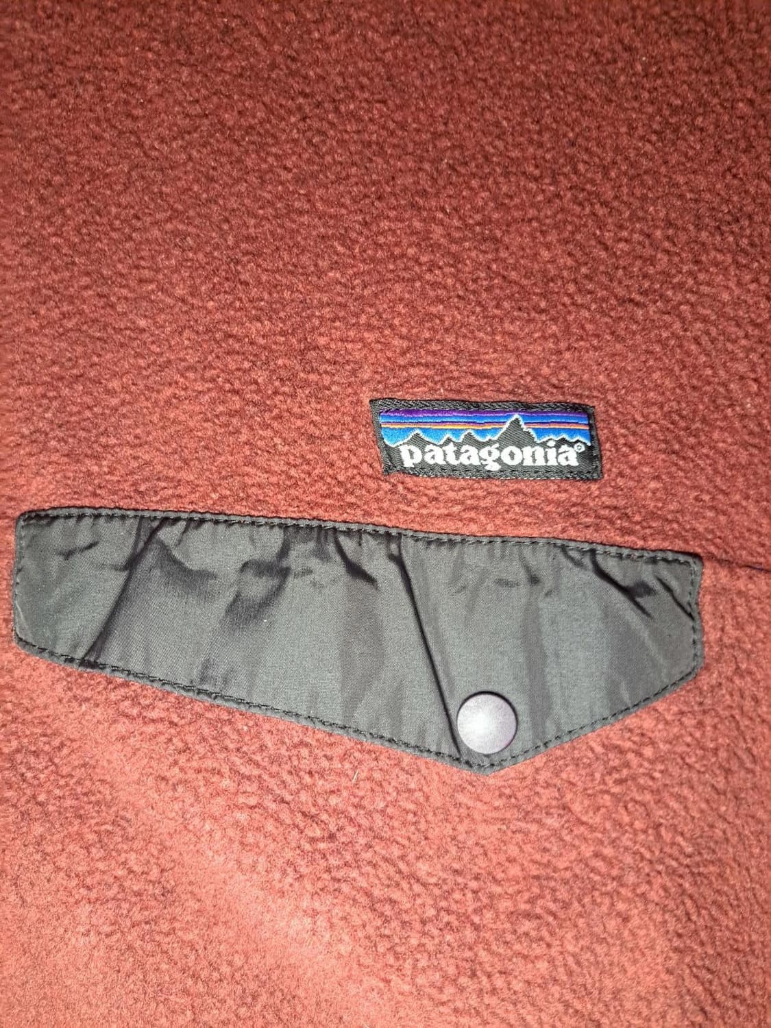 00s 파타고니아 신칠라 스냅-T 버건디/블랙 USA 상품이미지2