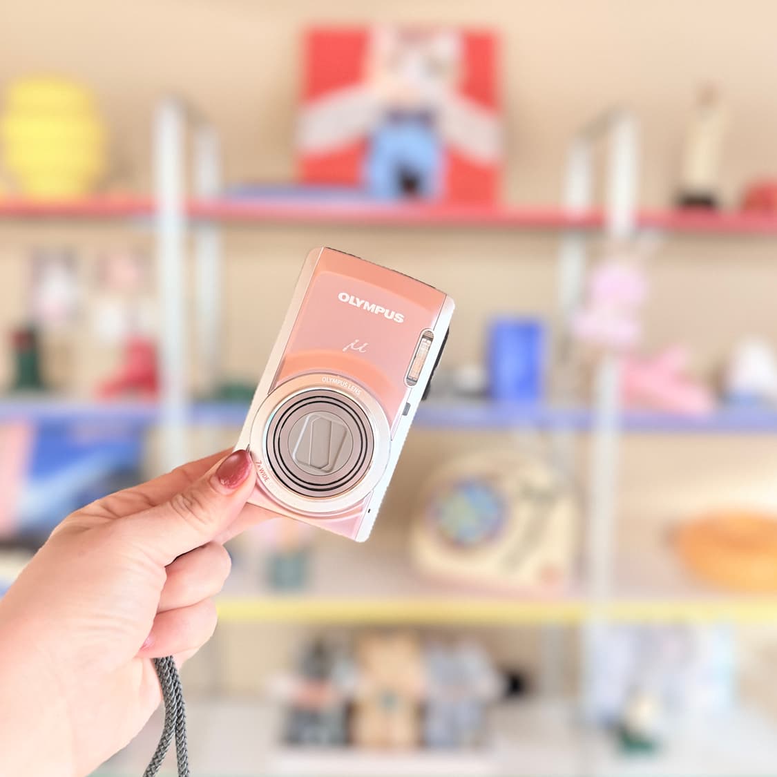 🎀하츠투하츠 유하 픽🎀미품 풀박스 올림푸스 뮤7040 핑크 상품이미지10