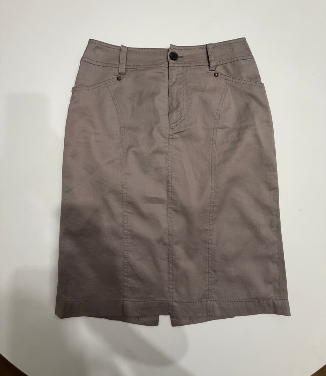 그레이지 H라인 절개 미디 스커트 상품이미지5