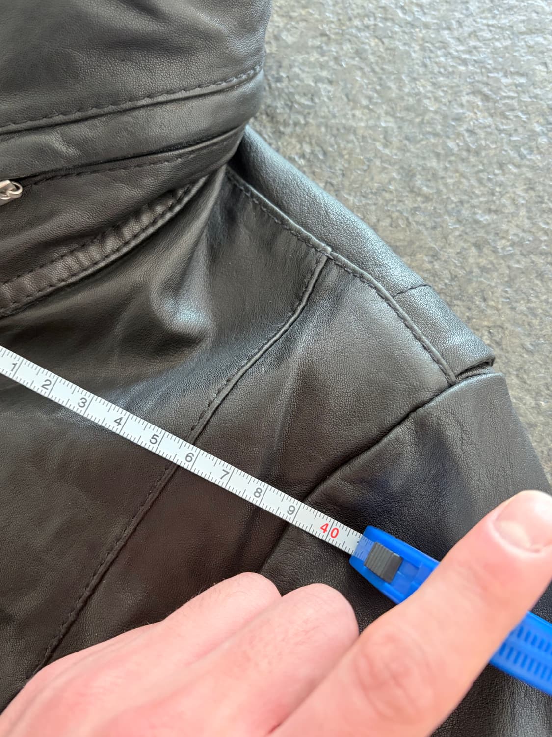 빈티지 이태리 램스킨 레더 자켓 상품이미지7