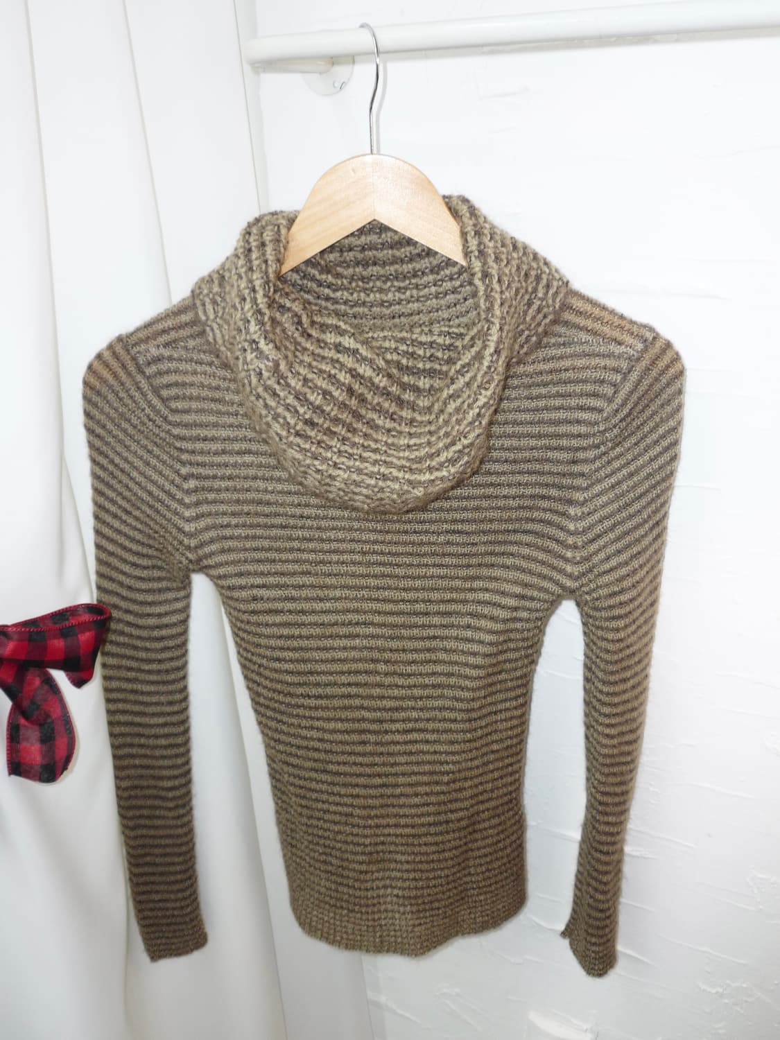 taupe stripe knit turtleneck 상품이미지5