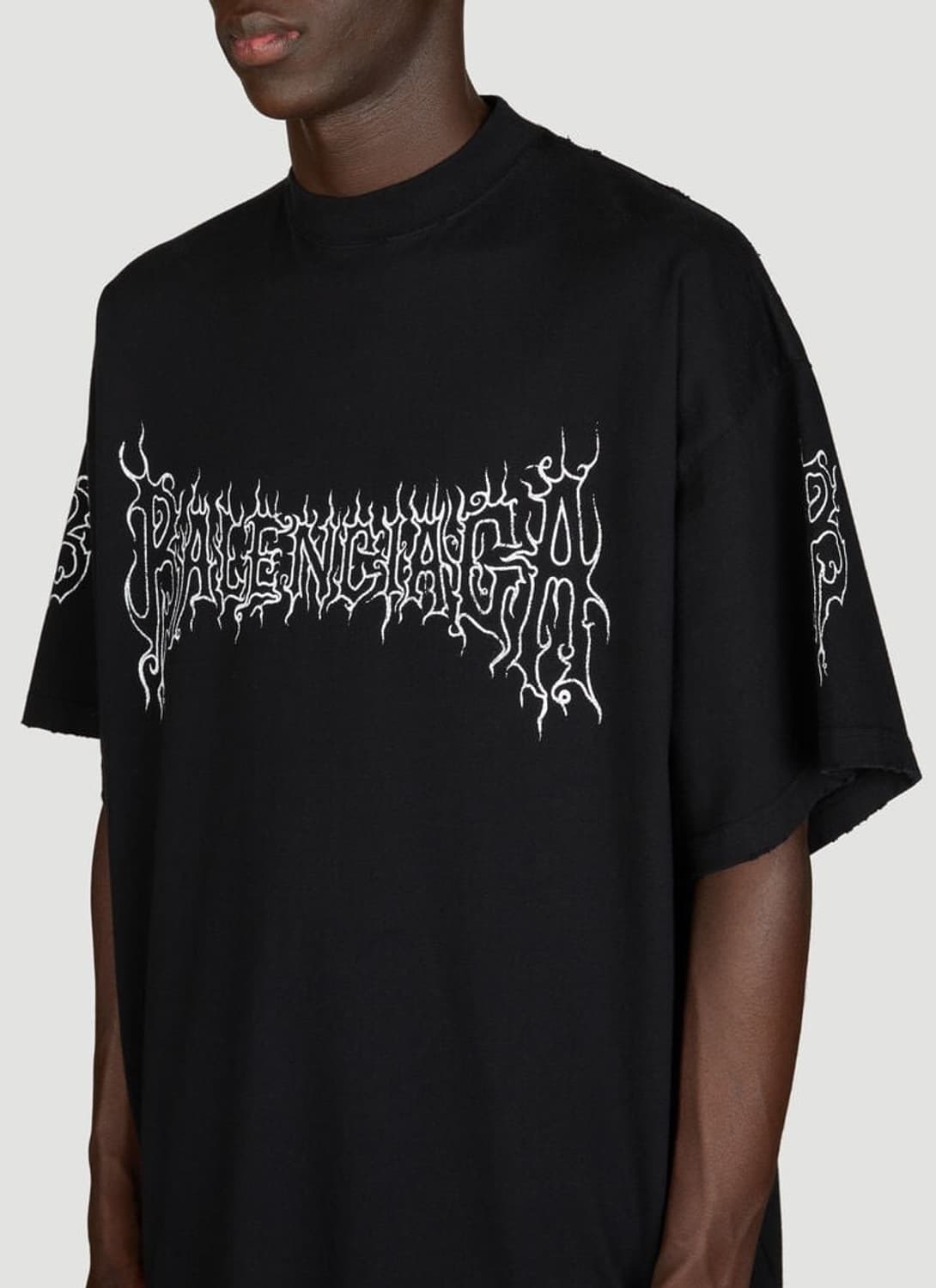 발렌시아가 다크웨이브 오버사이즈 티셔츠 블랙 2사이즈 상품이미지4