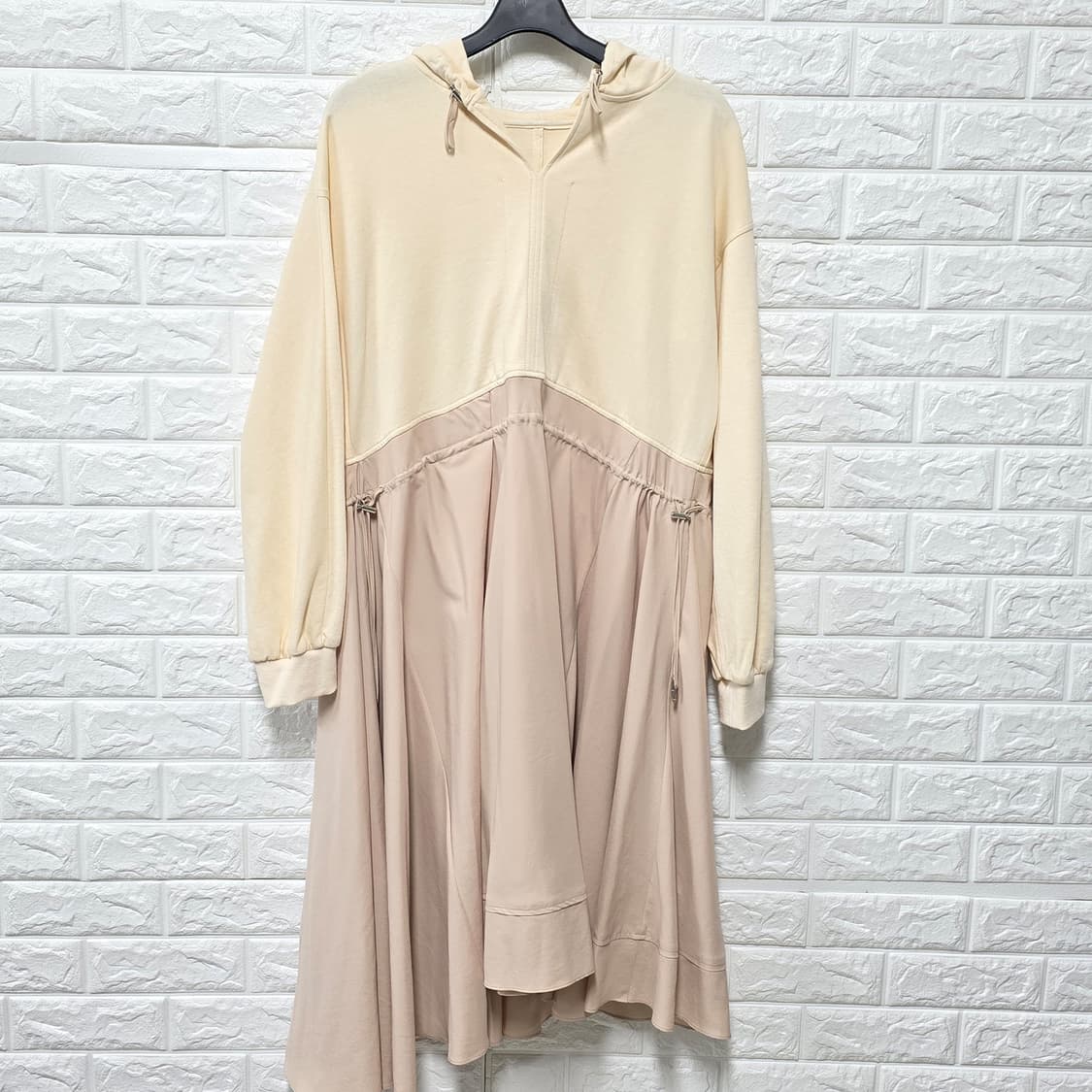 택포// L 20s 한섬 시스템 후드 롱 원피스 상품이미지1