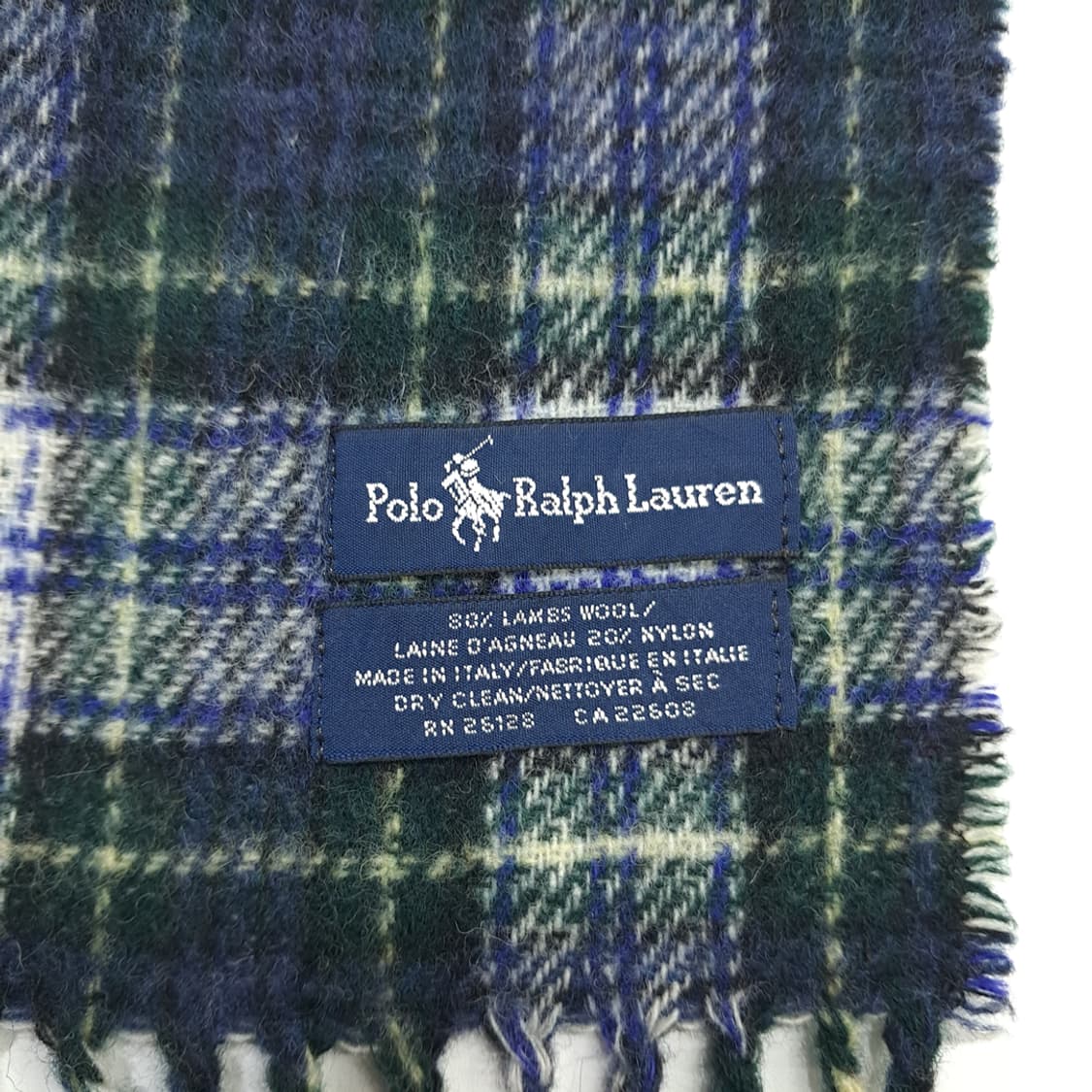 MX139 폴로 랄프로렌 라이트 블랙워치 램스울 목도리 머플러 상품이미지5