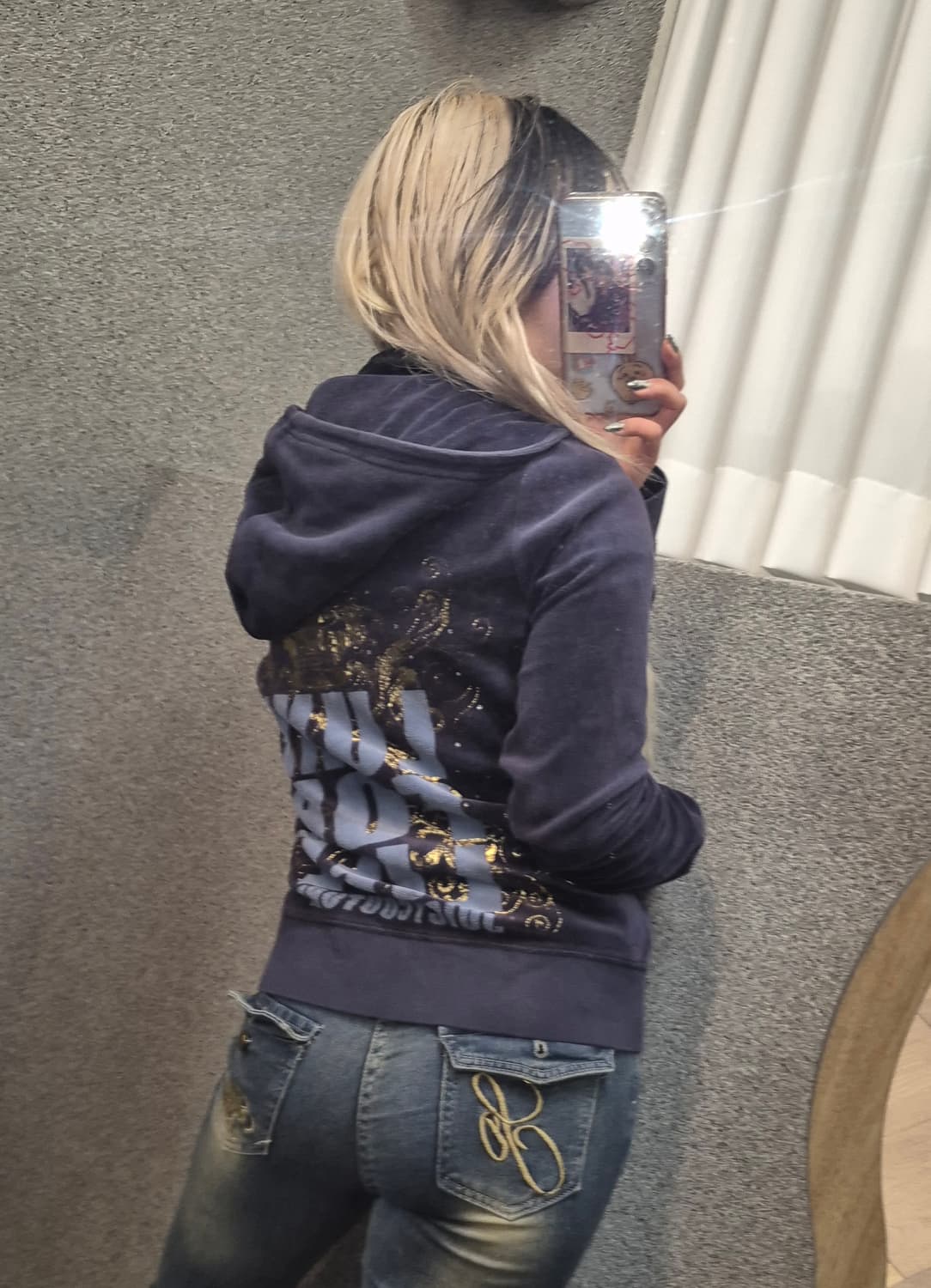 JUICY COUTURE VELVET HOODIE ZIPUP  상품이미지1