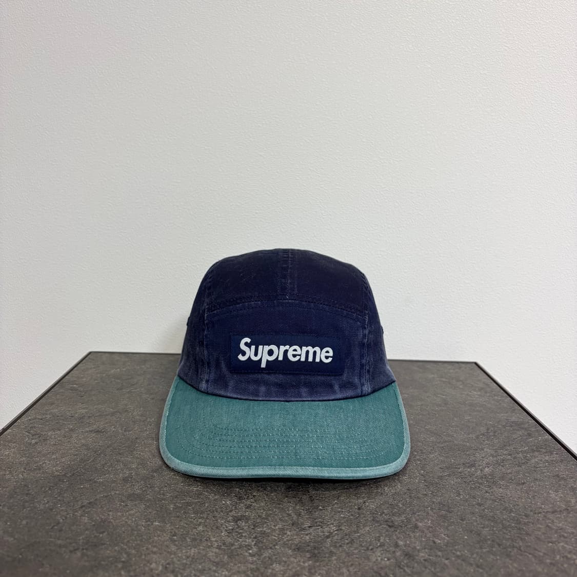 (OS) 슈프림 박스로고 캠프캡 모자 피그먼트 투톤 네이비 상품이미지1