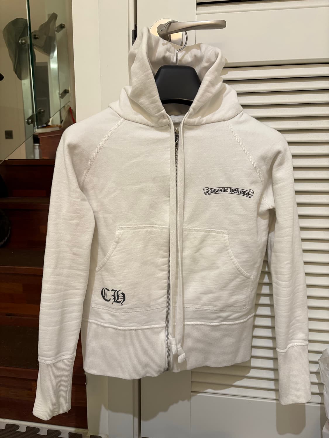 Chrome hearts 화이트 여성 후드집업 S size  상품이미지2