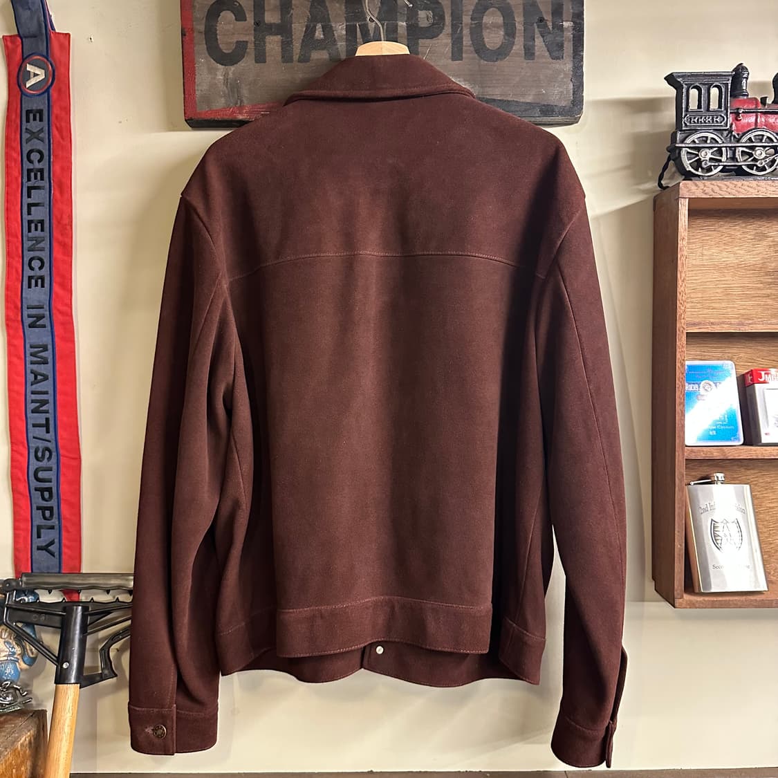 브라운 스웨이드 가죽 자켓 (105)  상품이미지5