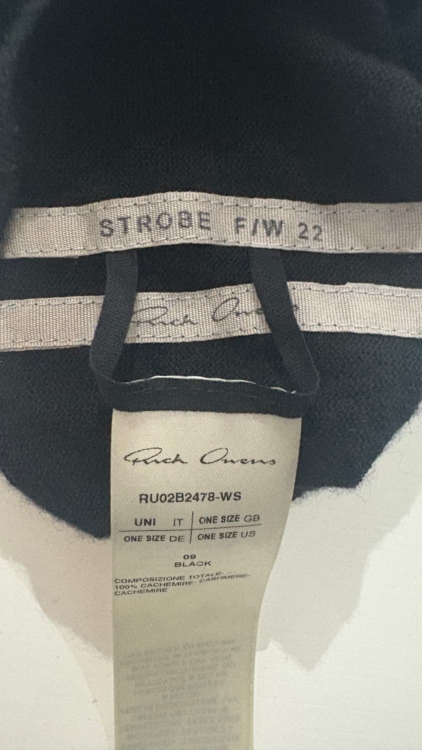 TTF✳️릭오웬스 캐시미어 바라클라바  상품이미지6