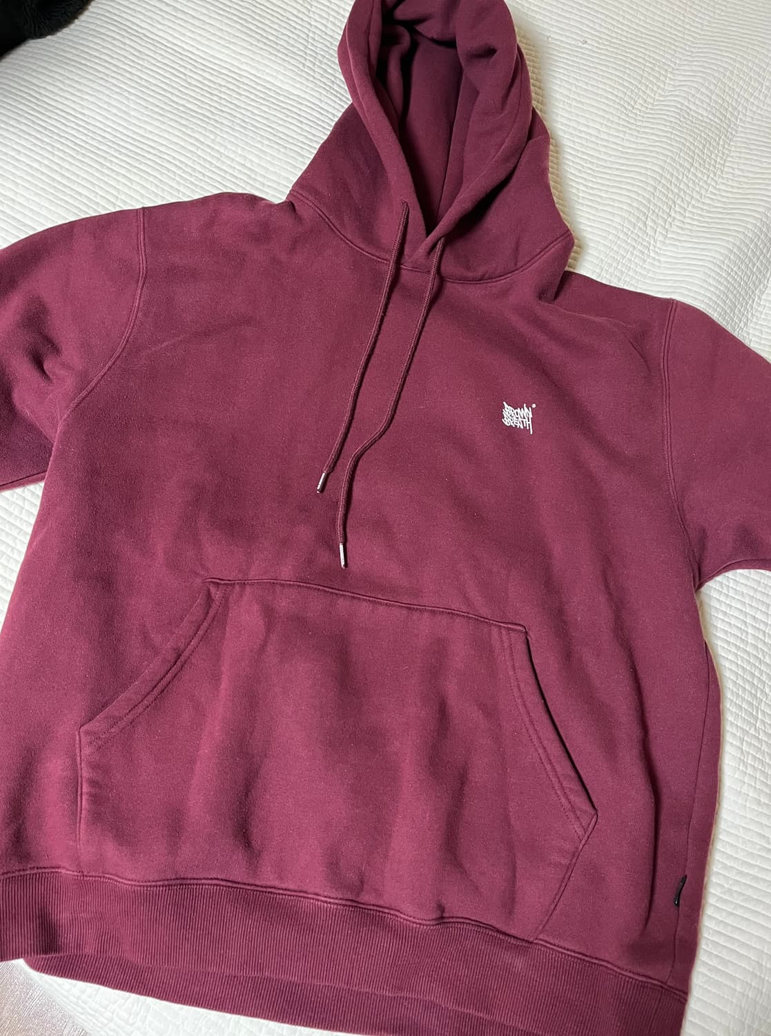 [m] 브라운브레스 버건디 후드티  상품이미지2