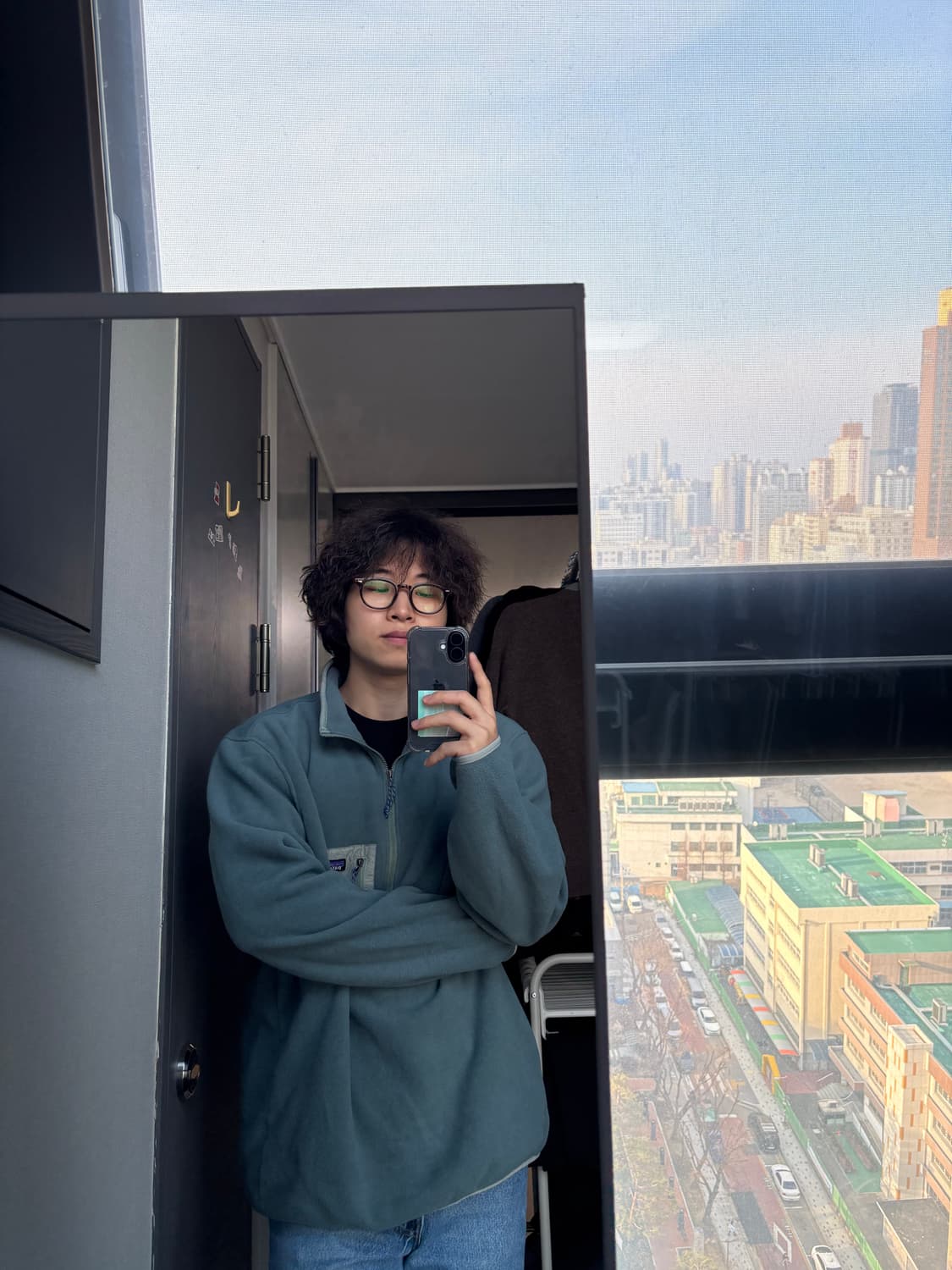 (XL) 파타고니아 마이크로디니 플리스 하프 집업 세이지 그린 상품이미지1