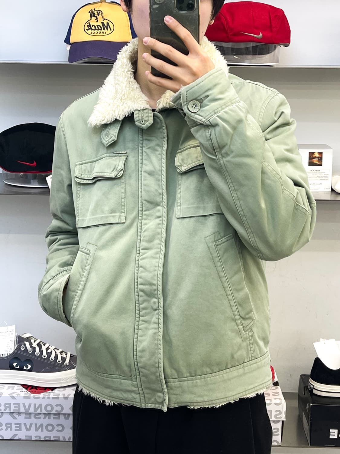 디젤 쉐르파 라인 트러커 자켓 상품이미지2