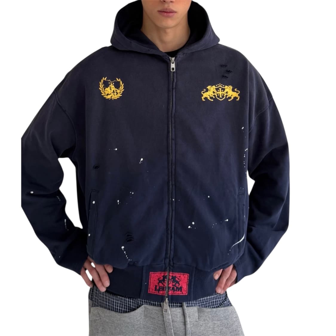 B.access Washed Animal Graphic Hoodie 상품이미지2