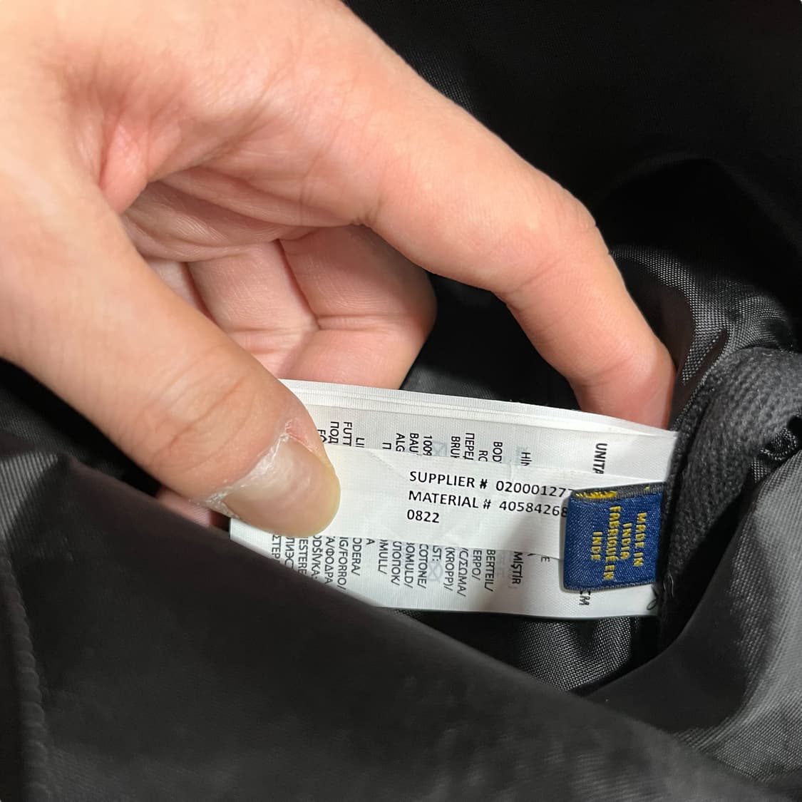 폴로 랄프로렌 블랙 캔버스 백팩 상품이미지5