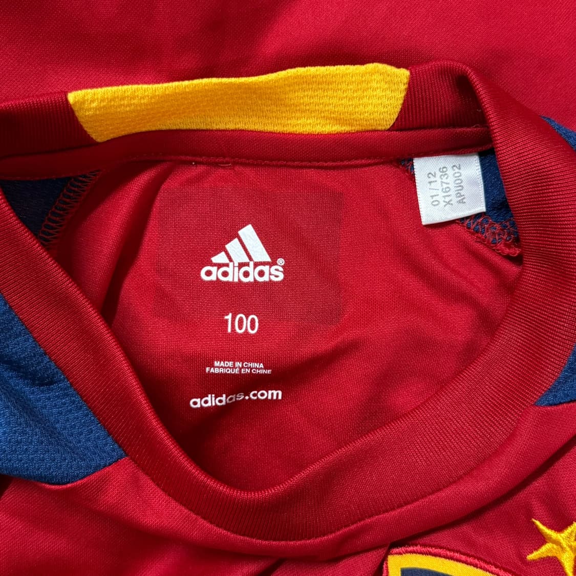 [L] 아디다스 스페인 축구 국가대표팀 반팔 유니폼 상품이미지6